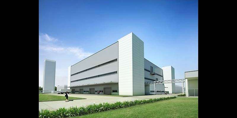 完全子会社の三菱エレベータ・アジア内に新設される新工場の完成予想図（同社提供）
