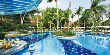 4つのプールには子ども用もそれぞれついています