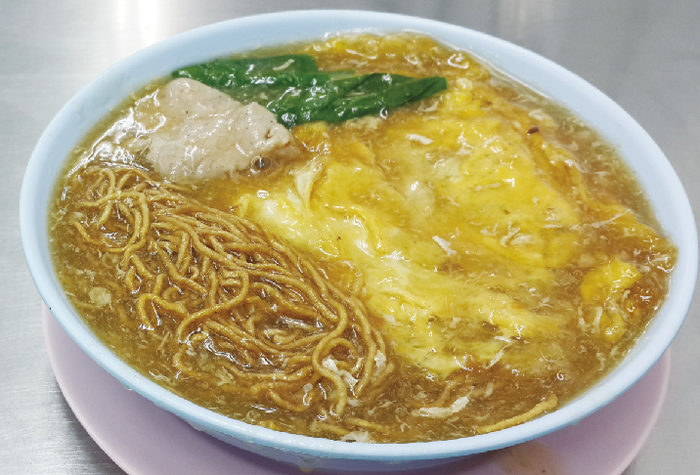 卵焼き入り揚げ中華麺のあんかけ ・・・60B