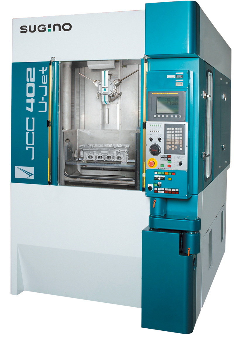JCC402U−Jet 加工から洗浄までの一貫工程に対応。CNC制御により、0.08ｍｍの位置決め精度を実現。高精度＆高能率の洗浄ができる