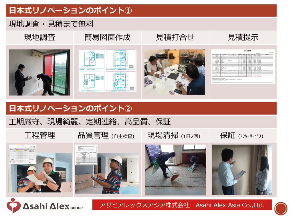 日本式リノベーション ASAHI ALEX ASIA CO., LTD.