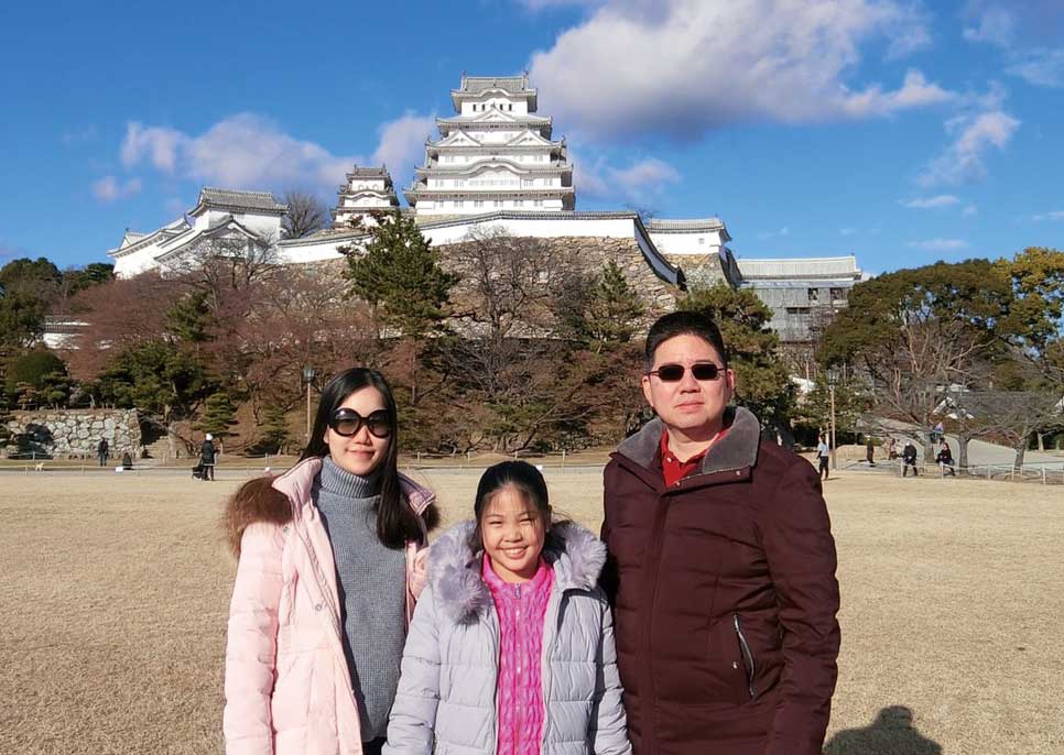 昨年末、日本旅行中の1枚。家族と海外旅行をするのがPisitpong氏の楽しみ