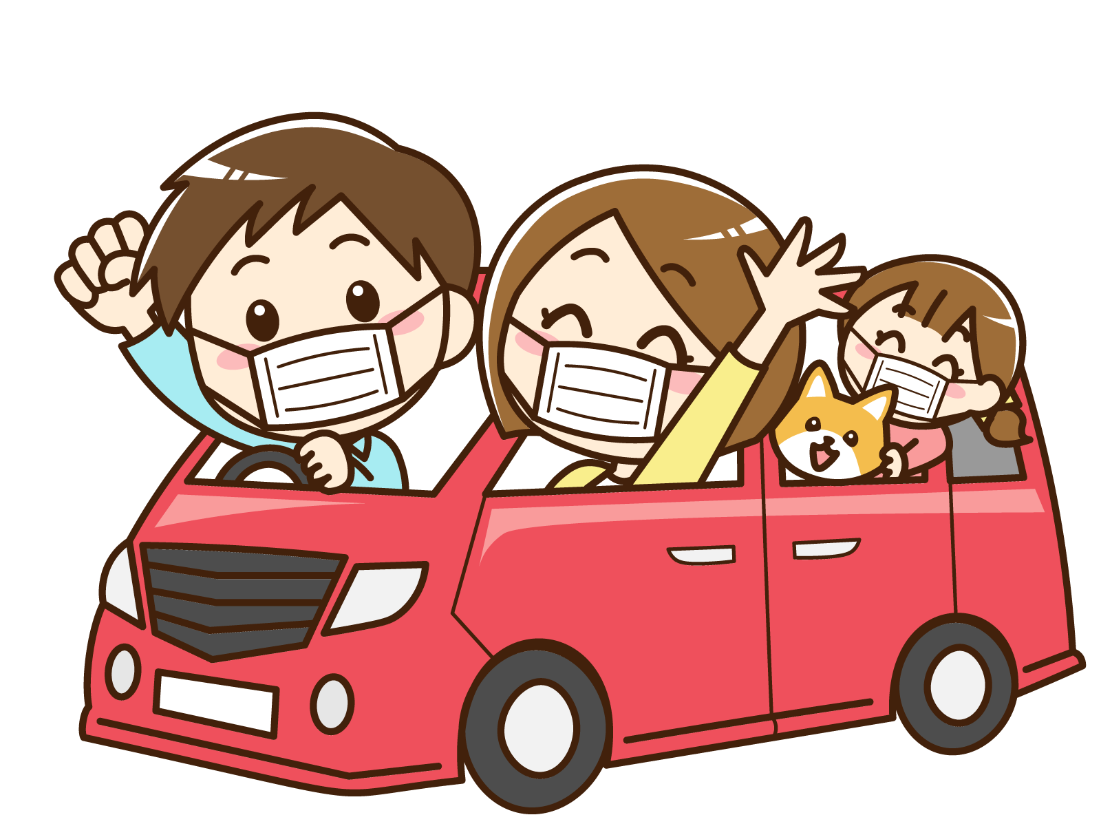 車に２人以上乗車する際は 家族でも車内でマスク着用義務化 ワイズデジタル タイで生活する人のための情報サイト
