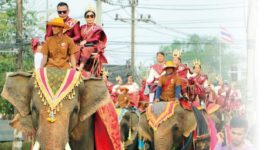 象に乗って合同結婚式 タイ人・外国人の合計30組 - ワイズデジタル【タイで生活する人のための情報サイト】