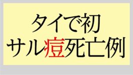 タイで初のサル痘死亡例 HIVと梅毒も同時感染 - ワイズデジタル【タイで生活する人のための情報サイト】