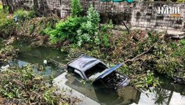 送迎車が運河に突っ込む　運転手は泥酔 - ワイズデジタル【タイで生活する人のための情報サイト】