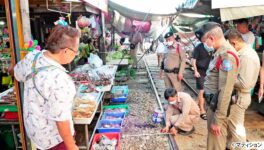 メークローン鉄道市場　安全措置で露店位置を調整 - ワイズデジタル【タイで生活する人のための情報サイト】