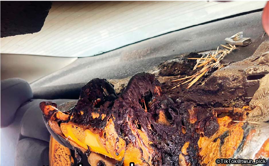 炎天下に停めてあった車の中から自然発火。　危険物を置いていない車内から火が出た理由とは… - ワイズデジタル【タイで生活する人のための情報サイト】