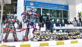 ロボット像の台座に隠した　密輸目的の麻薬を摘発 - ワイズデジタル【タイで生活する人のための情報サイト】