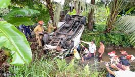 東部で車横転事故 運転手など重傷、車内に薬物発覚 - ワイズデジタル【タイで生活する人のための情報サイト】