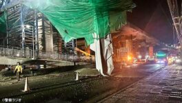 ラマ2世通りで工事トラブル 高架道路のセメントが路上に流れる - ワイズデジタル【タイで生活する人のための情報サイト】