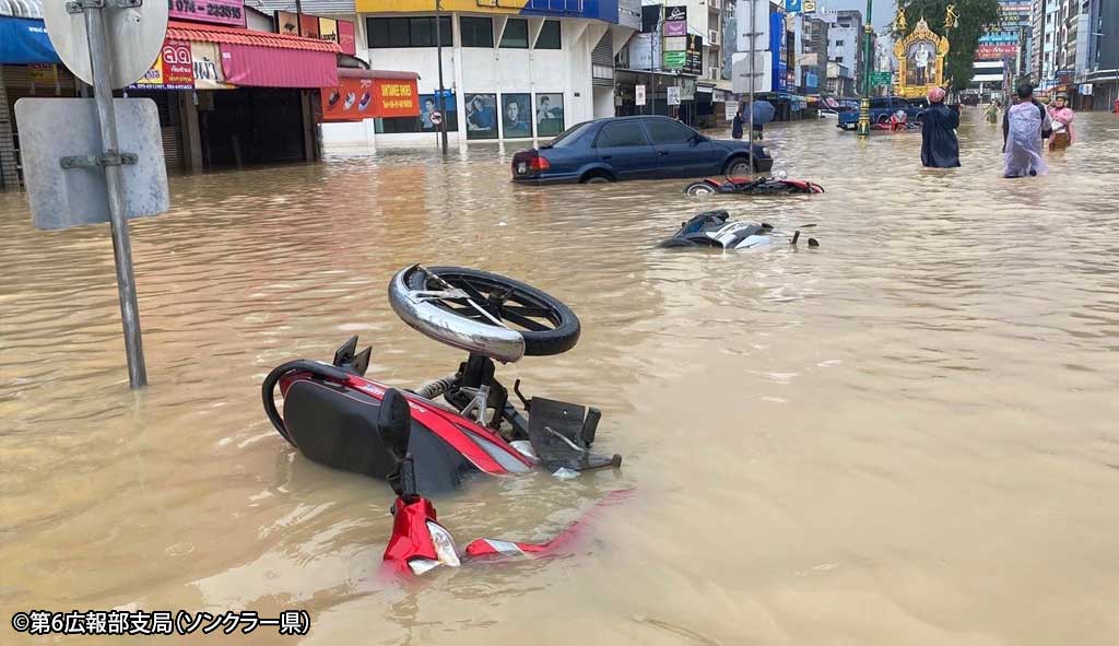 タイ南部で歴史的洪水 7県約24万世帯に影響 - ワイズデジタル【タイで