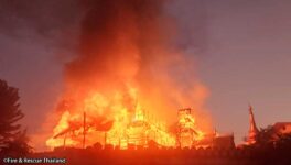 ラムパーン県の有名寺院で大火災　築100年以上の木造建築が全焼 - ワイズデジタル【タイで生活する人のための情報サイト】