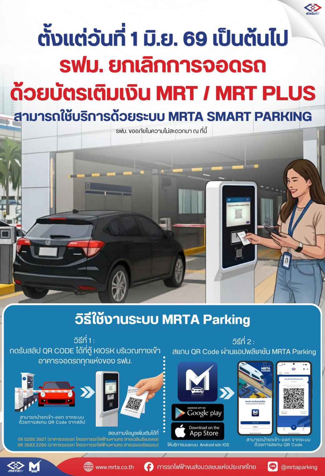 MRTスマート駐車場システムに完全移行 MRTカード廃止に伴い6月1日から実施