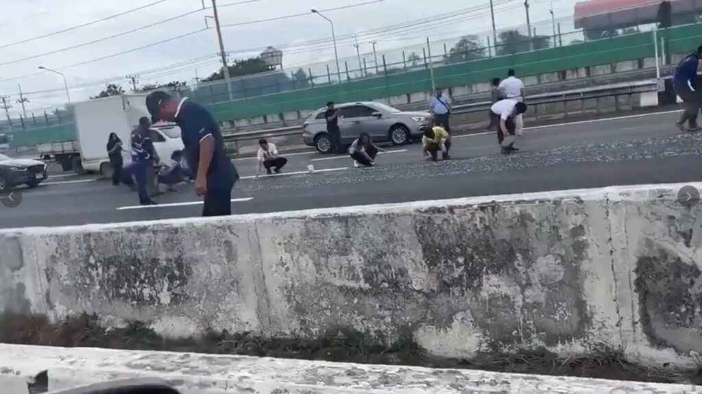 モーターウェイで大量のネジ落下 車40台以上損壊、運転手逮捕