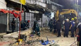 ラマ4世通りで建物の一部崩落　歩行者1人死亡。ひさしが歩道に落下 - ワイズデジタル【タイで生活する人のための情報サイト】
