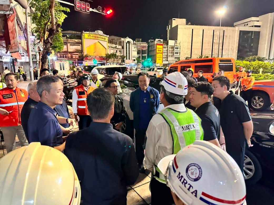 地下鉄工事現場で水漏れ 首相が深夜に緊急視察し安全を確認